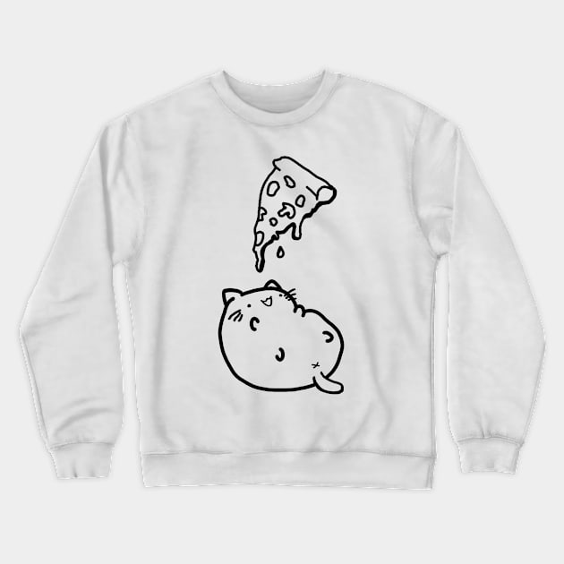 Pizza cat 🍕 Crewneck Sweatshirt by Senecio Serpenso